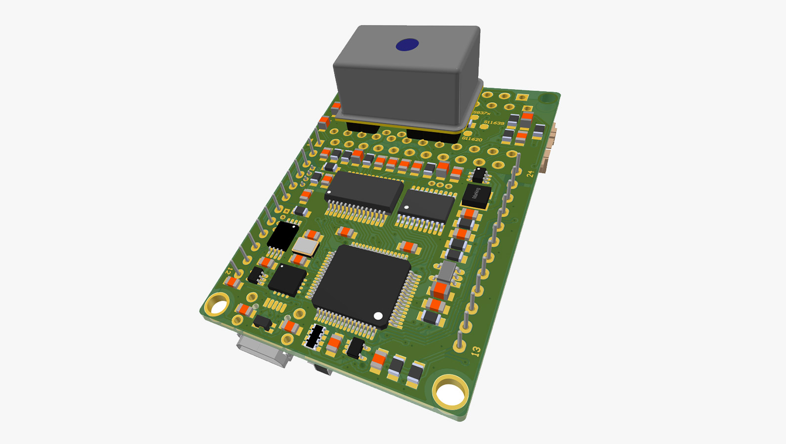 SDCM3 for micro Spectrometer C12880MA, top